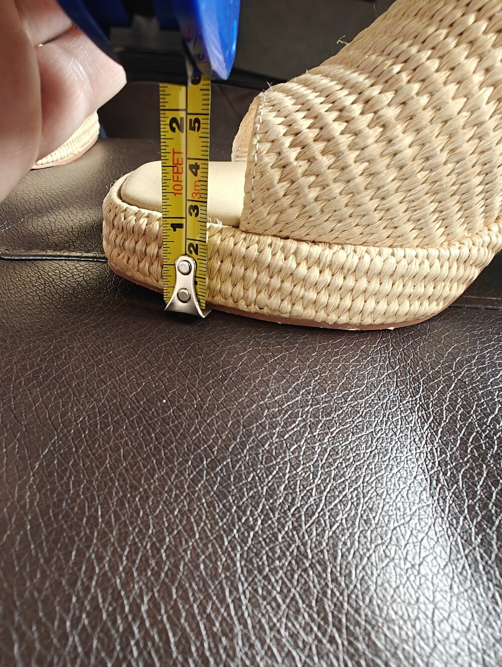 BNWOT Summer Woven Heel Cottage Core - Picture 6 of 7